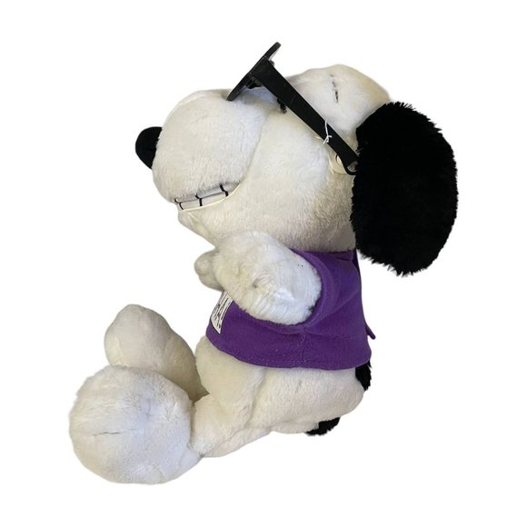 Vintage Hasbro Peanuts Stuffed Toy Laughing Snoopy Movable Shades 1999 - Picture 4 of 7